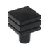 Laurey Kama 7/8" Square Cube Cabinet Knob Matte Black 23220