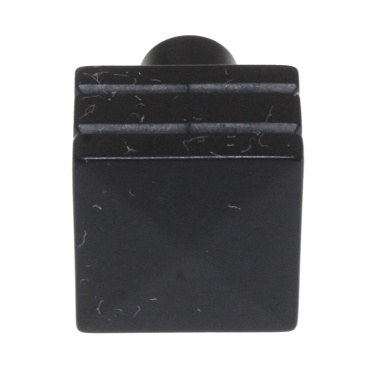 Laurey Kama 7/8" Square Cube Cabinet Knob Matte Black 23220