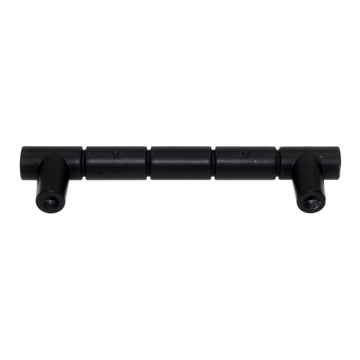 Laurey Kama Matte Black Flower 3" Ctr Cabinet Bar Pull 23520