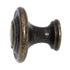 Century Baroque Antique Bronze 1 3/8" Ringed Button Cabinet Knob 23617-3B