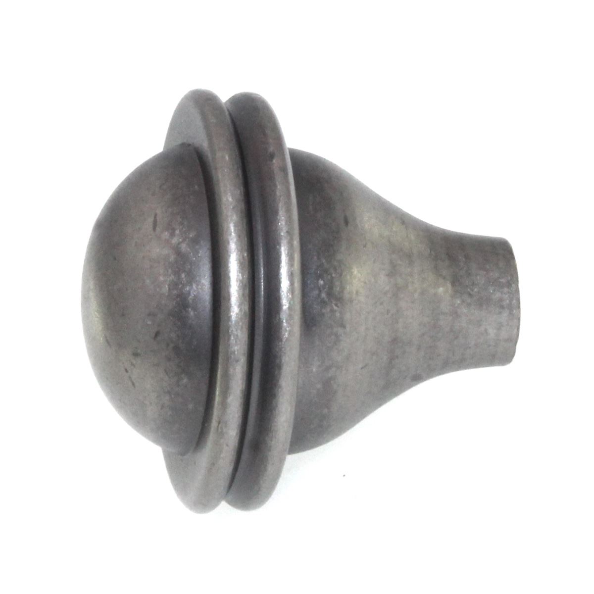 Laurey Kama 1 1/4" Round Button Cabinet Knob Antique Pewter 23806