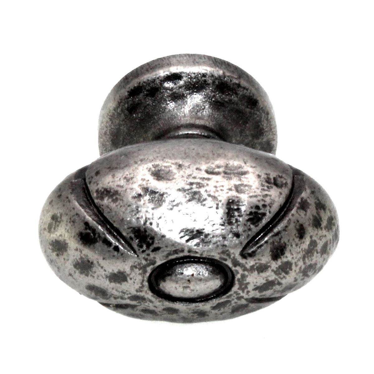 Schaub And Company Siena 1 1/4" Oval Cabinet Knob Vibra Nickel 252-VN