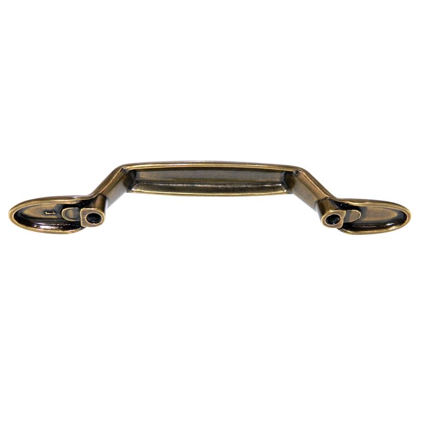 Amerock Allison Light Brass 3" Ctr. Footed Ends Cabinet Arch Pull Handle 254LB