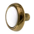 Amerock Allison 1-1/8" Cabinet Knob Antique Brass with White Center 262WAB