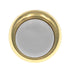 Amerock Allison 1 1/4" Polished Brass and White Round Ceramic Center Cabinet Knob 262WPB