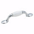 263WCH Polished Chrome 3"cc Arch Handle Pull with White Ceramic Inset Amerock