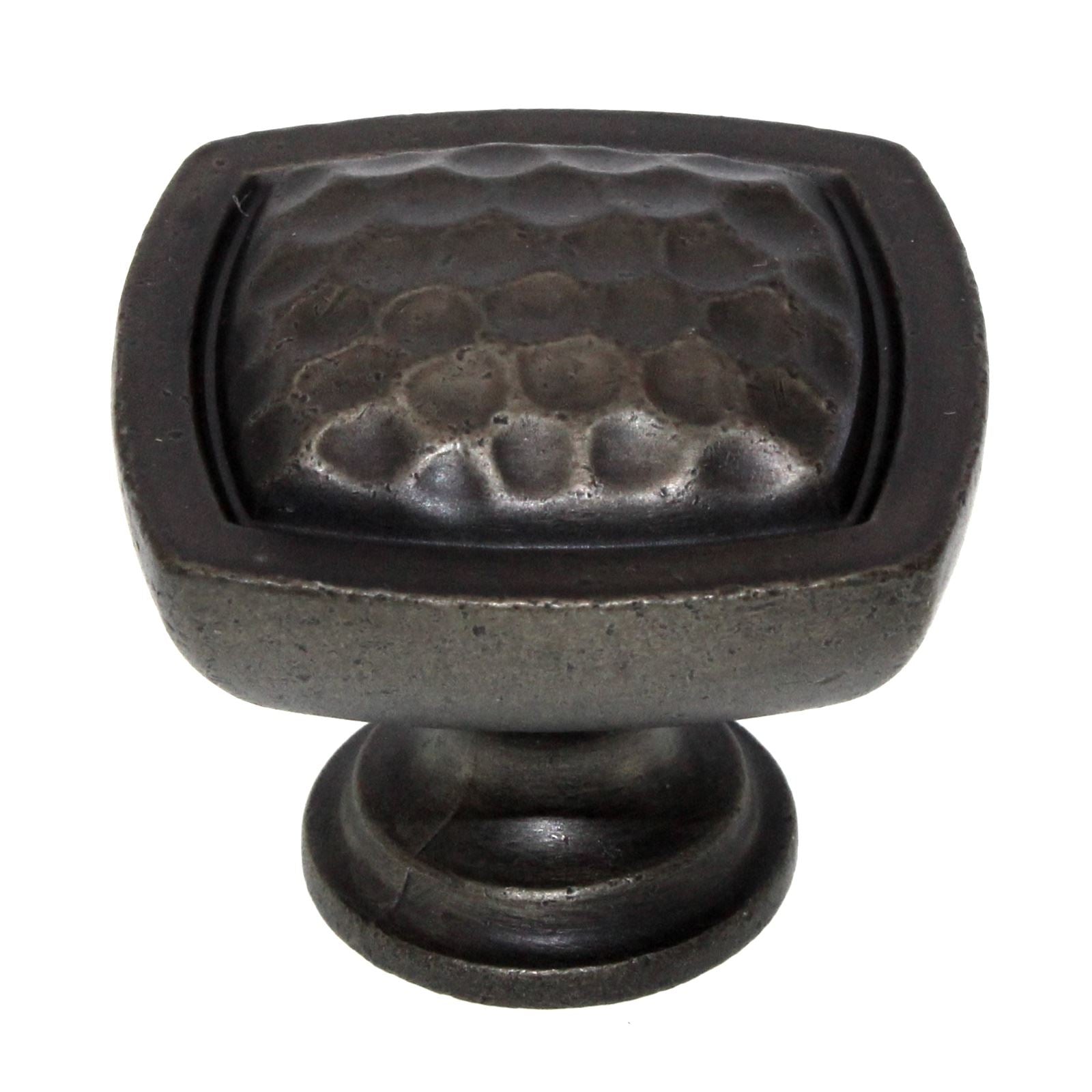 Schaub And Company Beckenridge 1 3/8" Square Cabinet Knob Antique Iron 270-AI