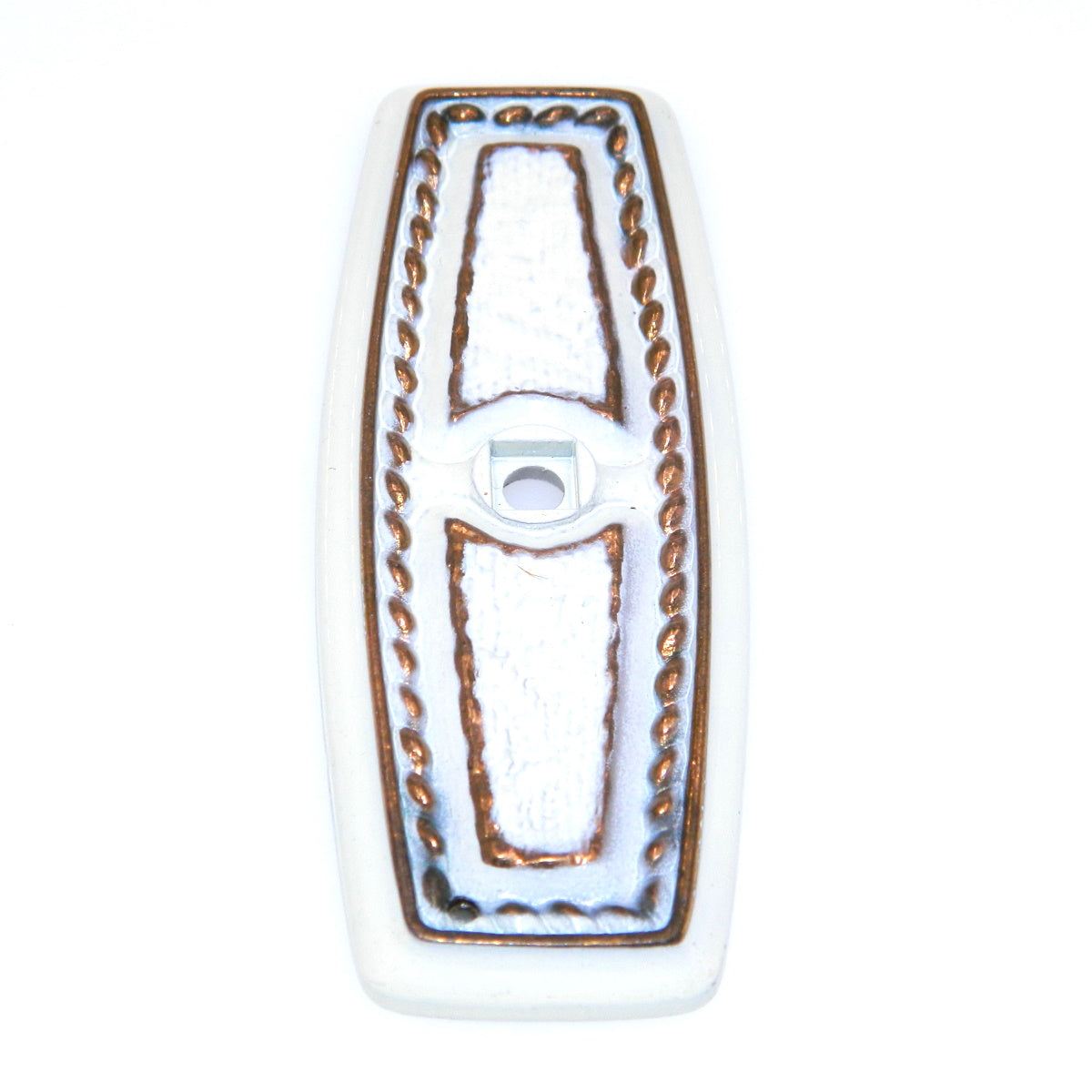 Amerock Bonaventure Regency White Gold 3-1/2" Cabinet Knob Backplate CM273A-RW