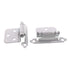 Pair Laurey 3/8" Inset Cabinet Hinges White Self-Closing Face Mount 28642