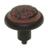 Anne at Home Ornamental Sasha 1 3/8" Knob Black with Terra Cotta Wash 289-730