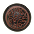 Anne at Home Ornamental Sasha 1 3/8" Knob Black with Terra Cotta Wash 289-730