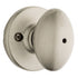 Kwikset Aliso Bed / Bath Privacy Door Knob Satin Nickel 300AO 15V1