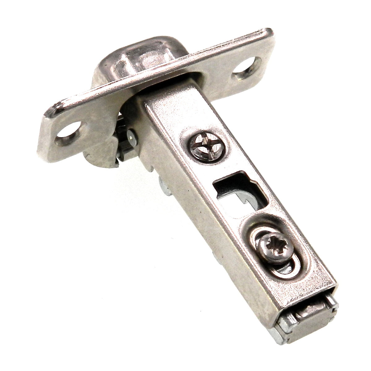 Amerock Nickel Fast-Clip 110 deg. Full Overlay Frameless Concealed Hinge 3211-3B