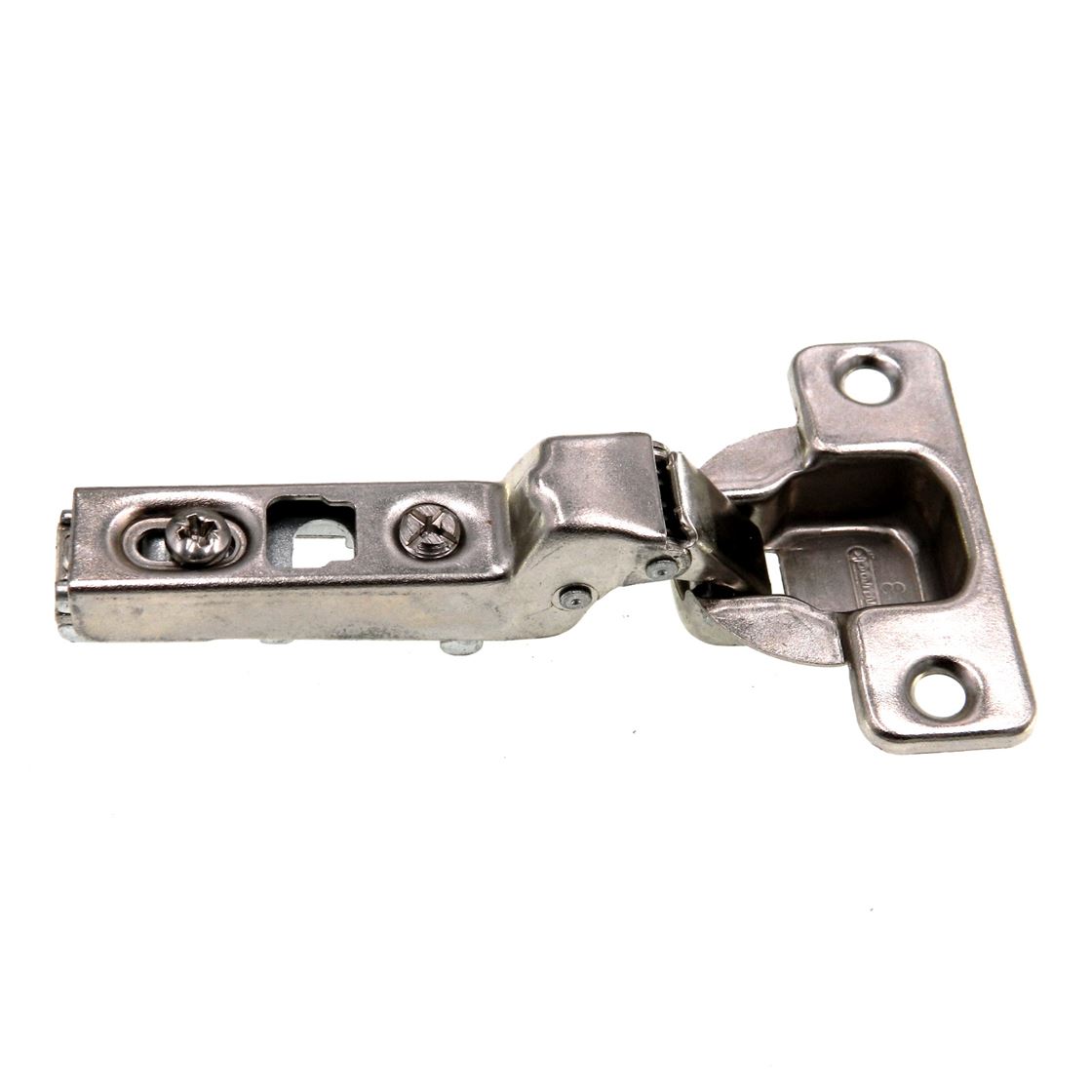 Amerock Nickel Fast-Clip 110 deg. Half Overlay Frameless Concealed Hinge 3212-3B