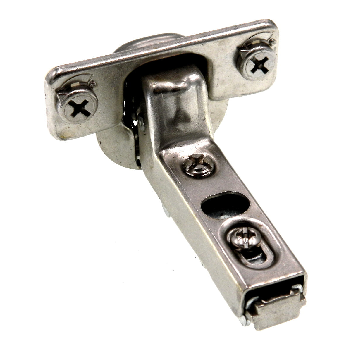 Amerock Nickel Fast-Clip 110 deg. Full Inset Frameless Concealed Hinge 3213-3E