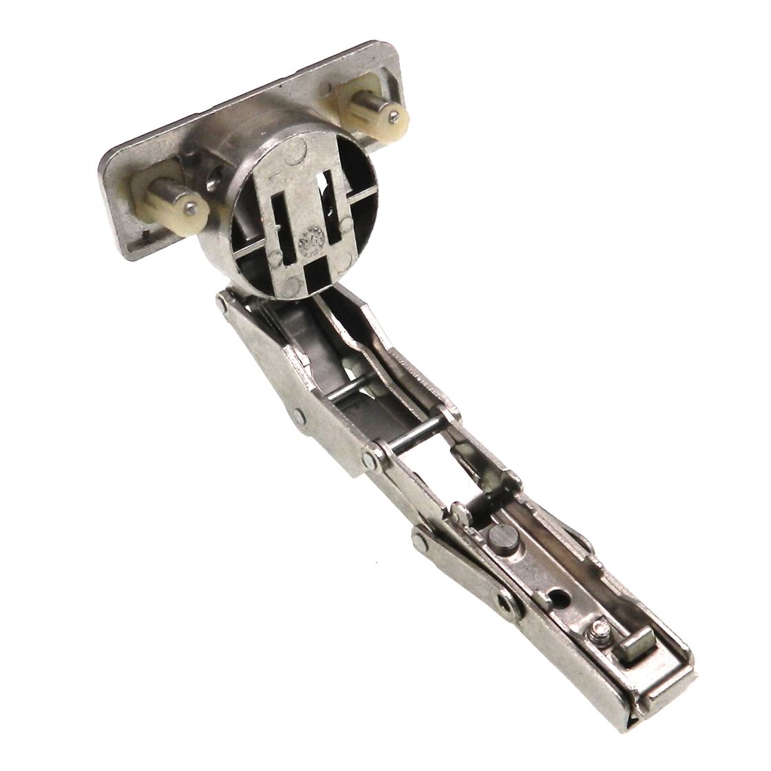 Amerock Nickel Fast-Clip 170 deg. Full Overlay Frameless Concealed Hinge 3271-3E