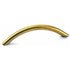 33817 Brushed Brass (Gold) Half Moon Arch 3 3/4"cc Cabinet Handles Pulls Laurey