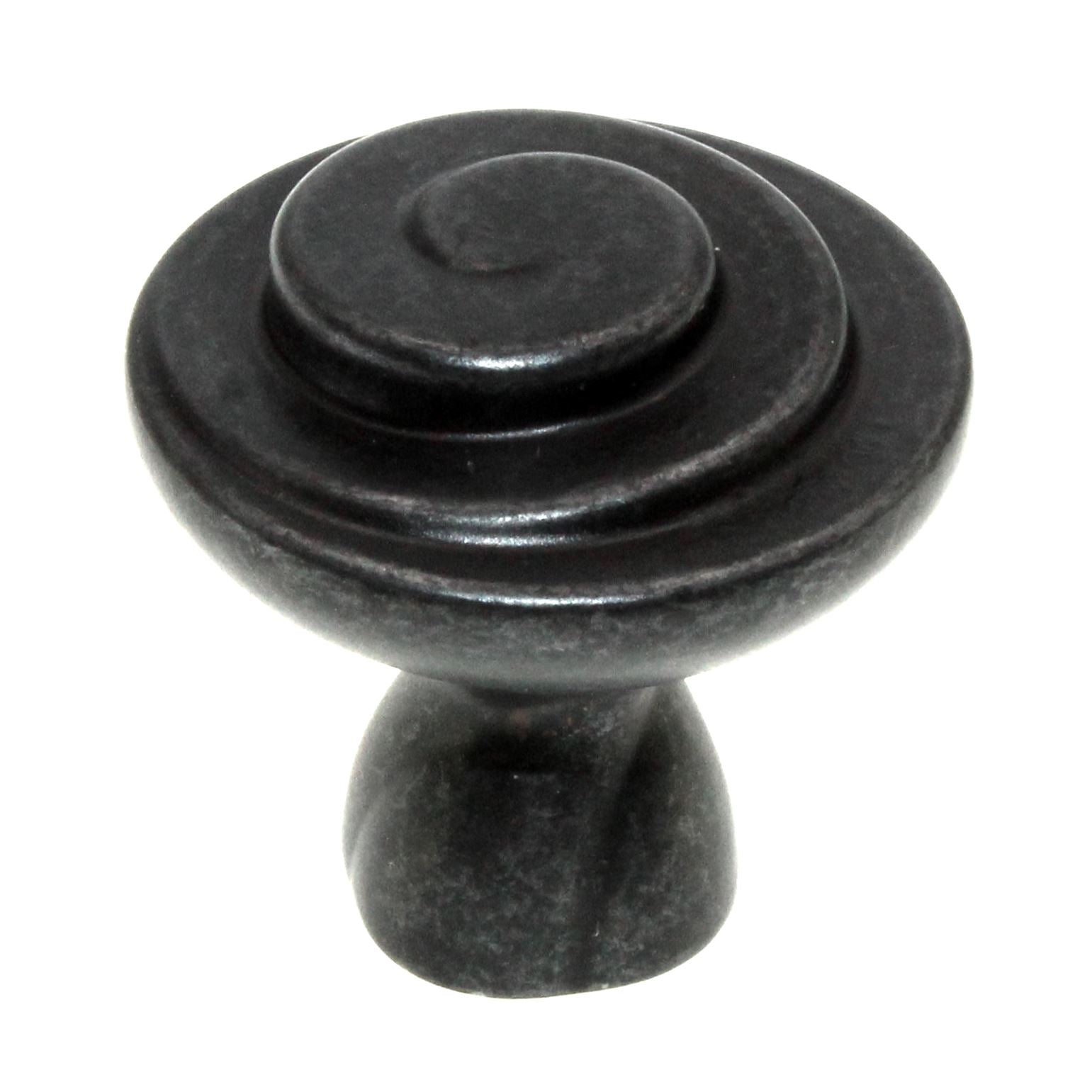 Jeffrey Alexander Duval Gun Metal 1 1/4" Swirl Cabinet Knob 343DACM