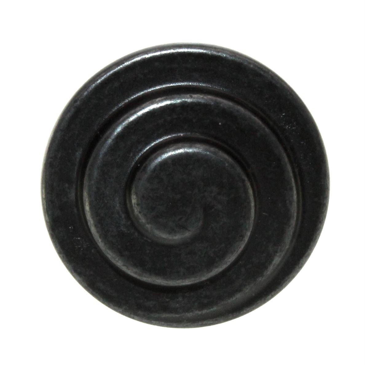 Jeffrey Alexander Duval Gun Metal 1 1/4" Swirl Cabinet Knob 343DACM