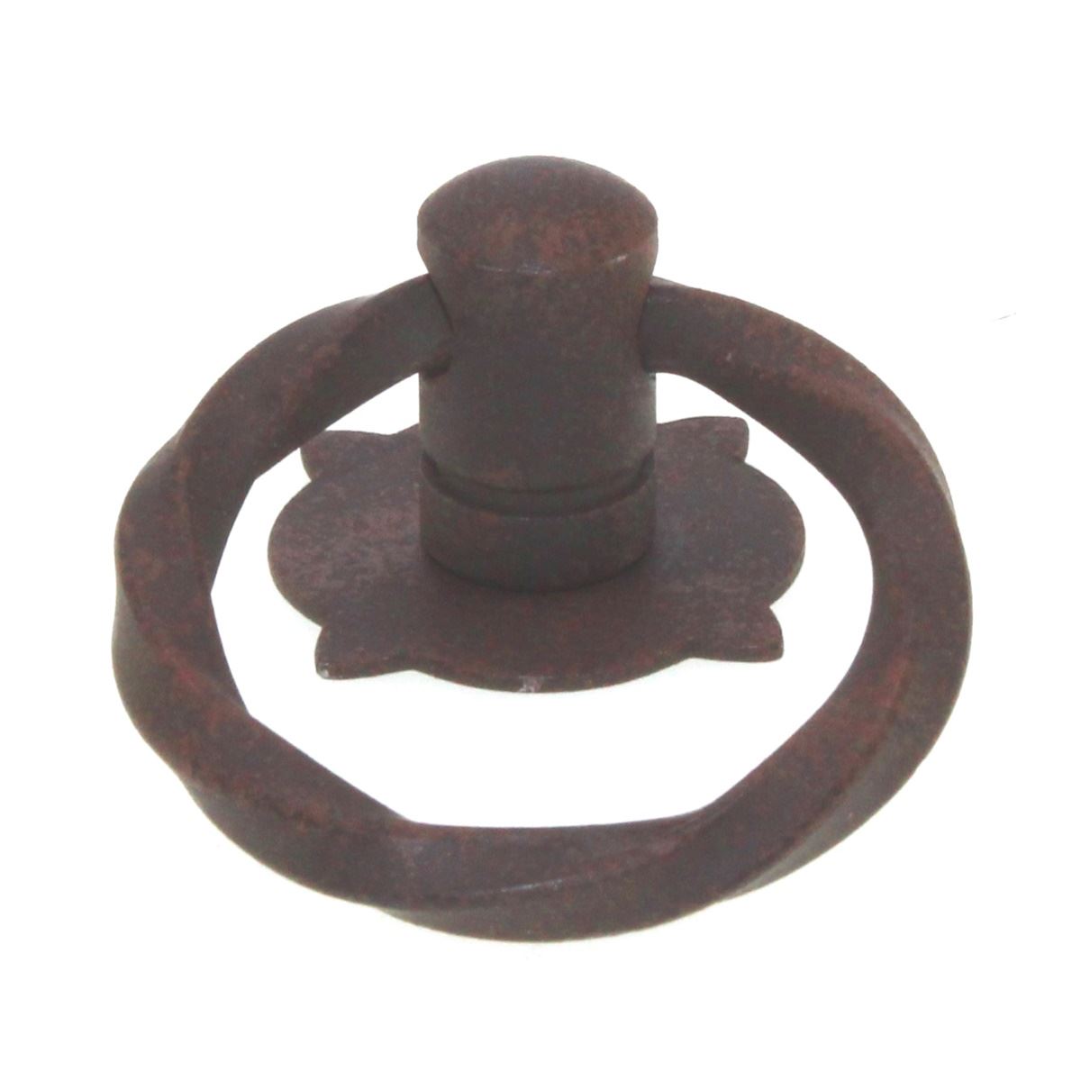 Schaub And Company Rustic 1 5/8" Twisted Metal Ring Pull Natural Rust 351-NR