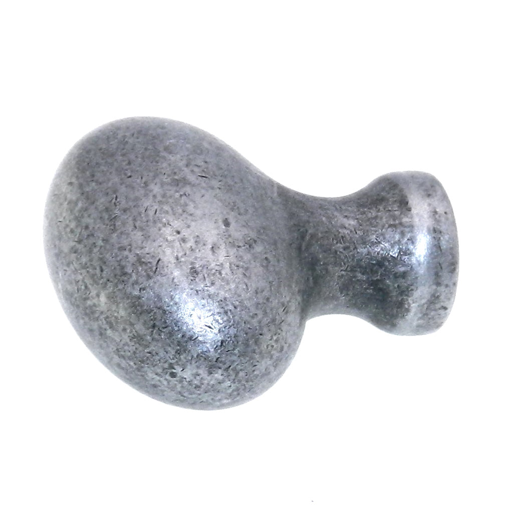 Jeffrey Alexander Lyon Distressed Antique Silver 1 9/16" Cabinet Knob 3991SIM