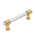 Laurey Chrome with Polished Brass 3"cc Bar Pull 40226