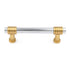 Laurey Chrome with Polished Brass 3"cc Bar Pull 40226