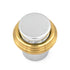 Laurey Chrome with Polished Brass Round Coils 1" Knob 40526