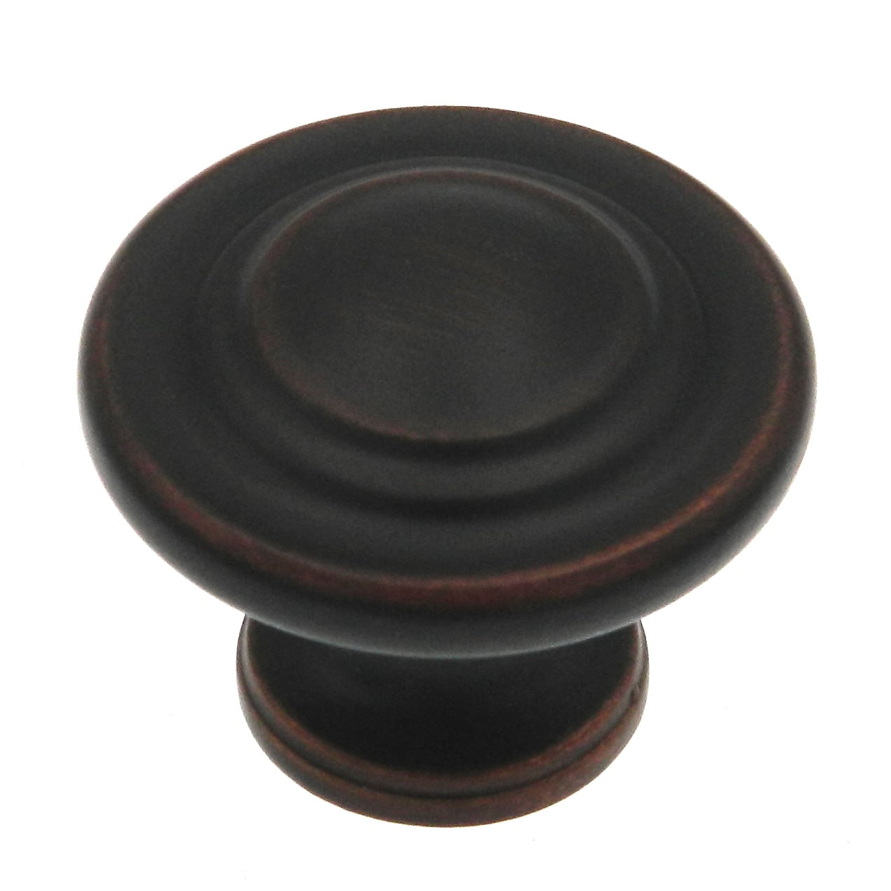 Style Selections 10 Pack Oil-Rubbed Bronze Round Ringed 1 1/4" Knob 40905