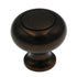 Style Selections Designer Bronze Gilt Round Etched 1 1/4" Knob 40911