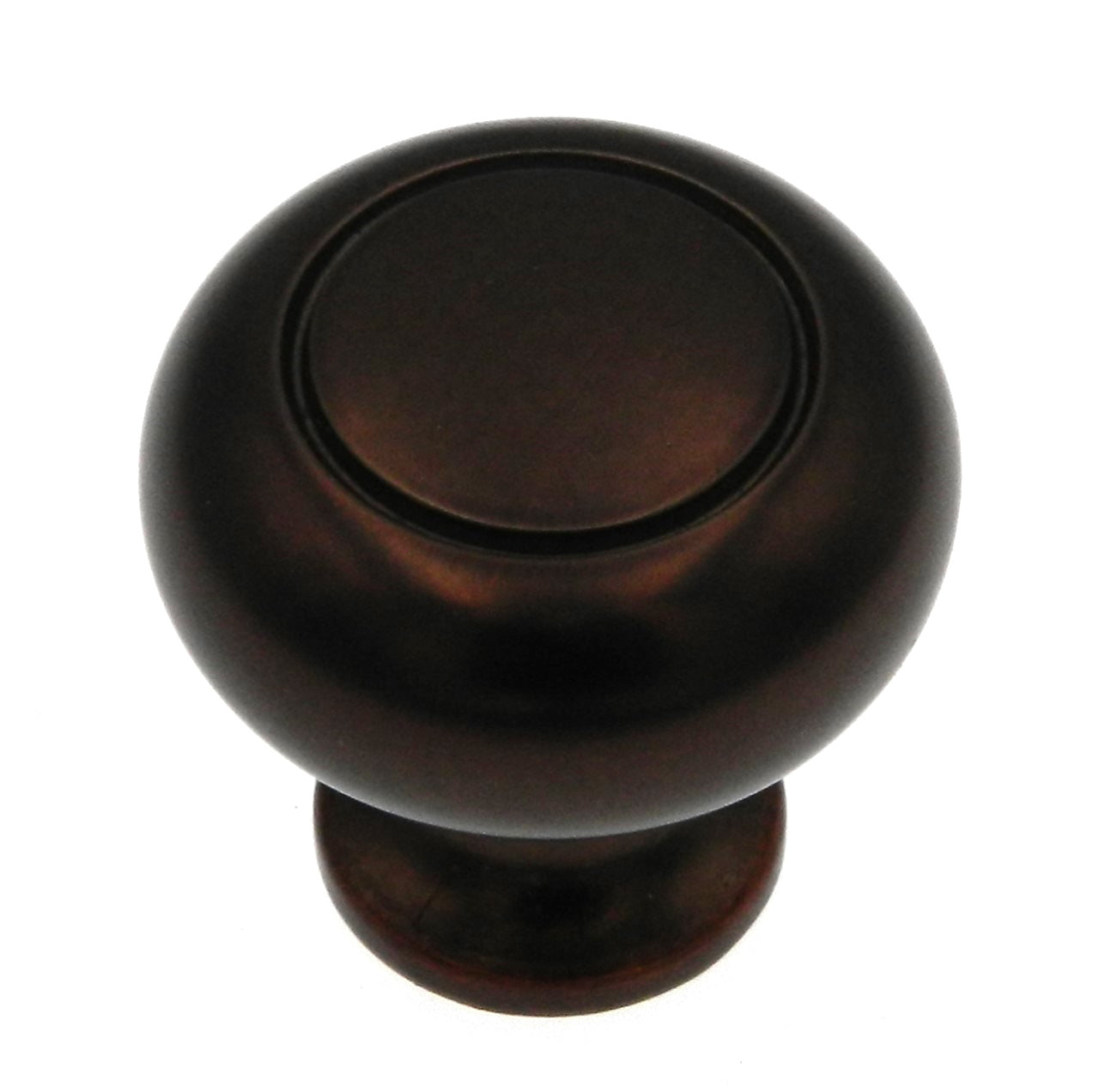 Style Selections Designer Bronze Gilt Round Etched 1 1/4" Knob 40911