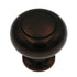 Style Selections Designer Bronze Gilt Round Etched 1 1/4" Knob 40911