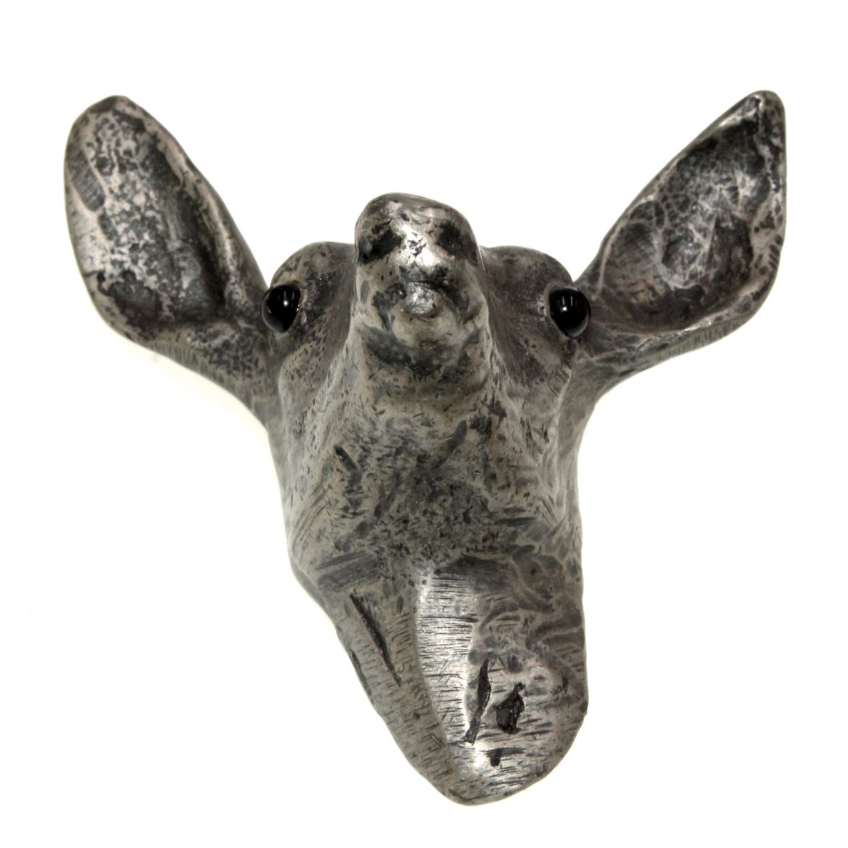 Anne at Home Animals Doe 2 3/4" Deer Cabinet Knob Pewter Matte 412-1