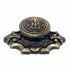 Ajax Mediterranean Antique Brass 1 1/2" Cabinet Knob with Backplate 4121-31-AB