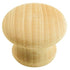 Pair of Ultra Hardware 41445 Beech Wood 1 1/4" Round Cabinet Knobs, Wood Screws