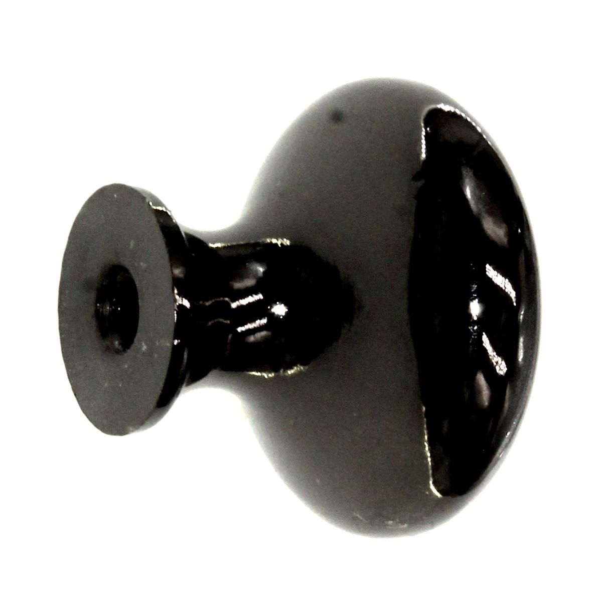 Ultra Hardware 1 3/16" Round Cabinet Knob Black Nickel 41591