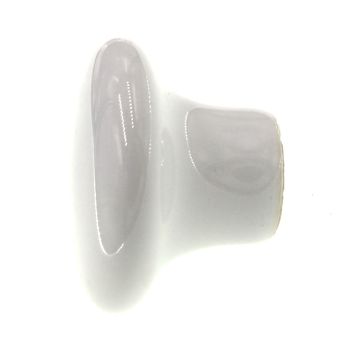 Ultra Hardware 1 1/4" Round Cabinet Knob White Porcelain 41634