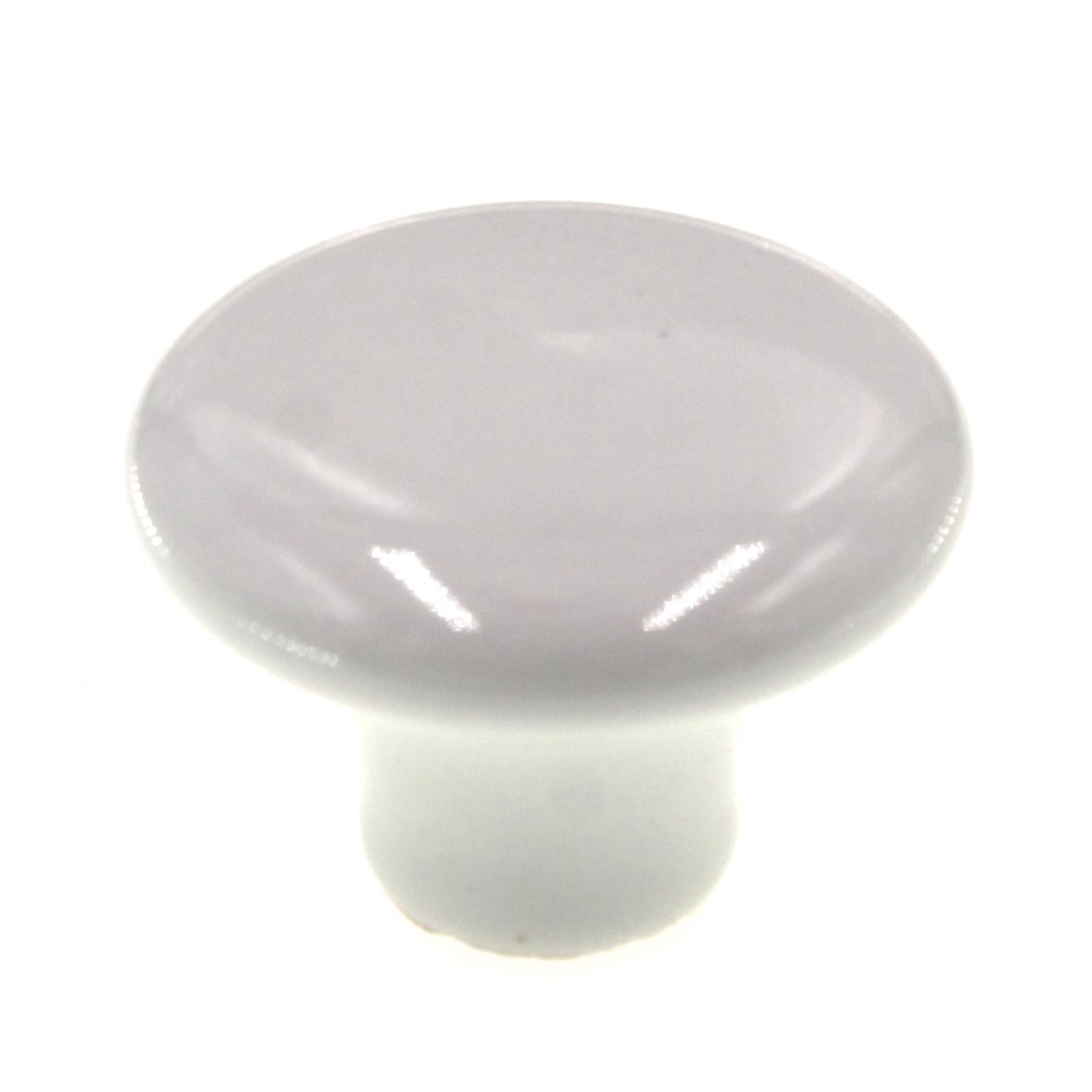 Ultra Hardware 1 1/2" Round Cabinet Knob White Porcelain 41635