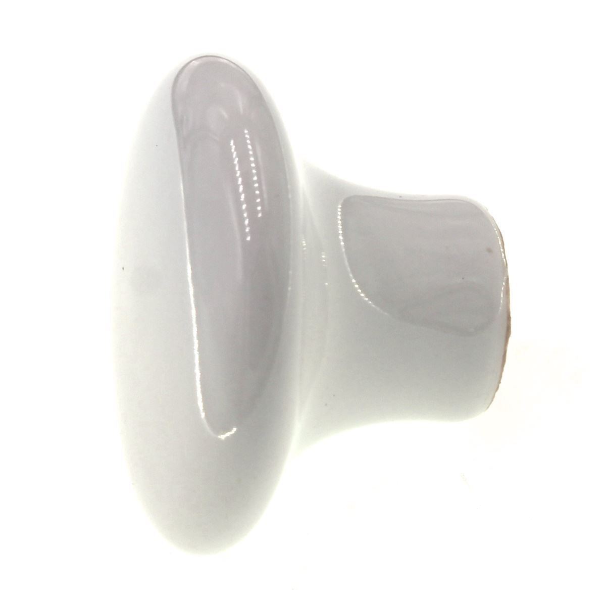 Ultra Hardware 1 1/2" Round Cabinet Knob White Porcelain 41635