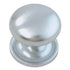 Ultra Designer's Edge Satin Chrome 1 1/4" Knob with 1 1/4" Round Backplate 41654R1