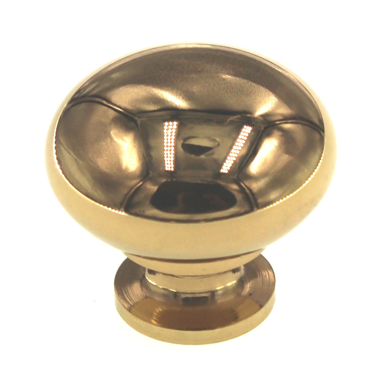 Ultra Hardware 1 1/4" Round Cabinet Knob Polished Brass 41717