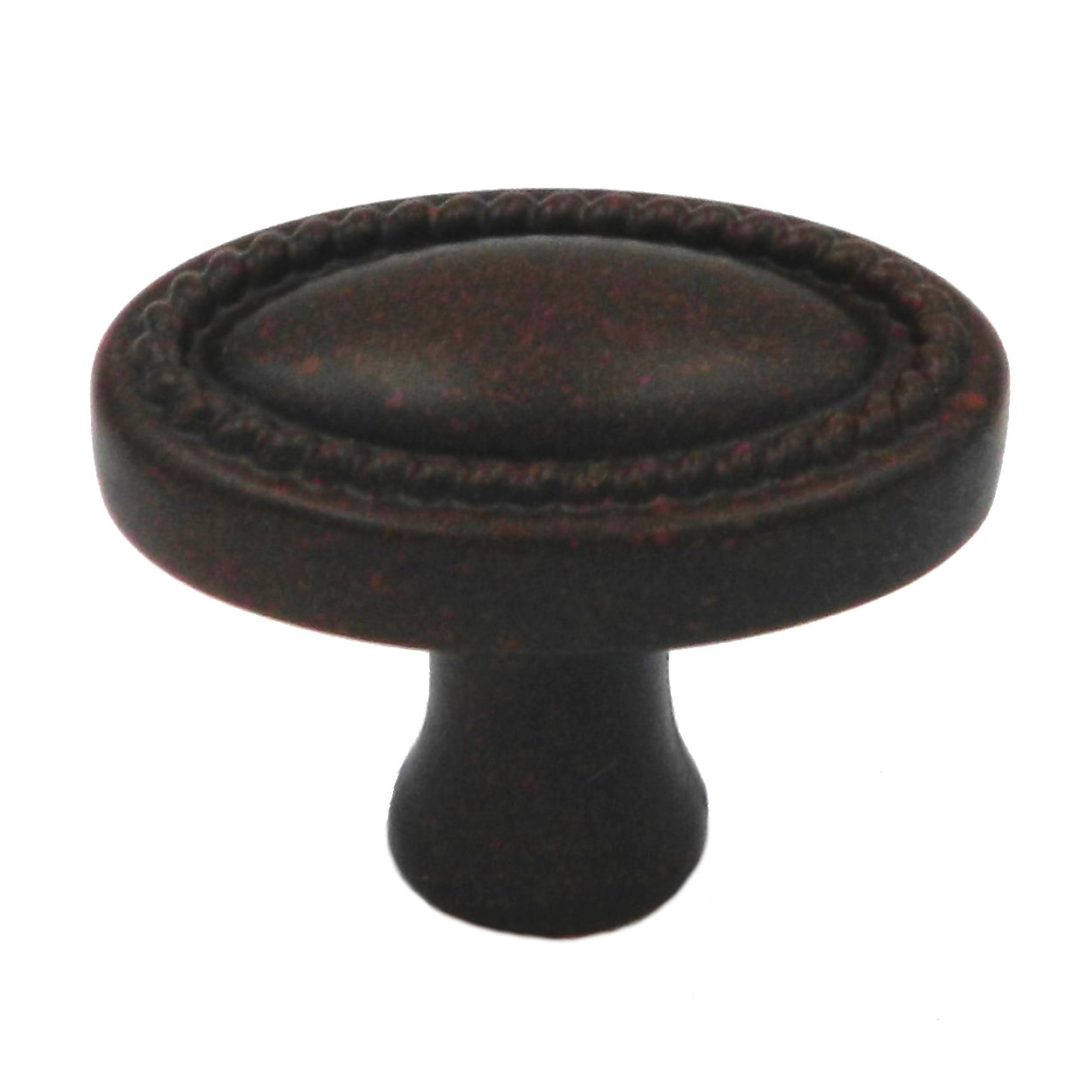 Ultra Designer's Edge Rust Oval Ridged 1 1/4" Knob 41724R1