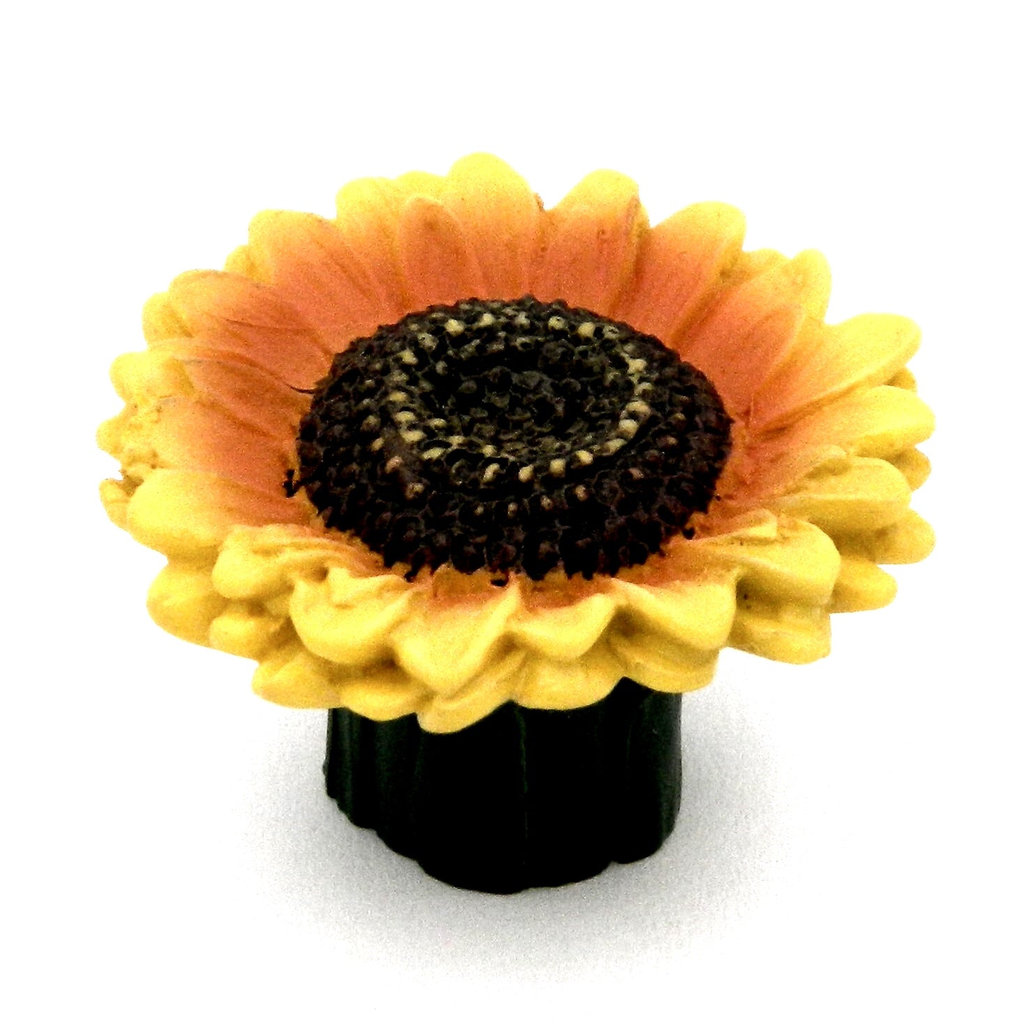 Ultra Designer's Edge Orange Resin Sunflower 1 1/4" Knob 41749