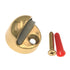 Polished Brass Half-Dome Floor Doorstop with Rubber Plate 43801 Laurey