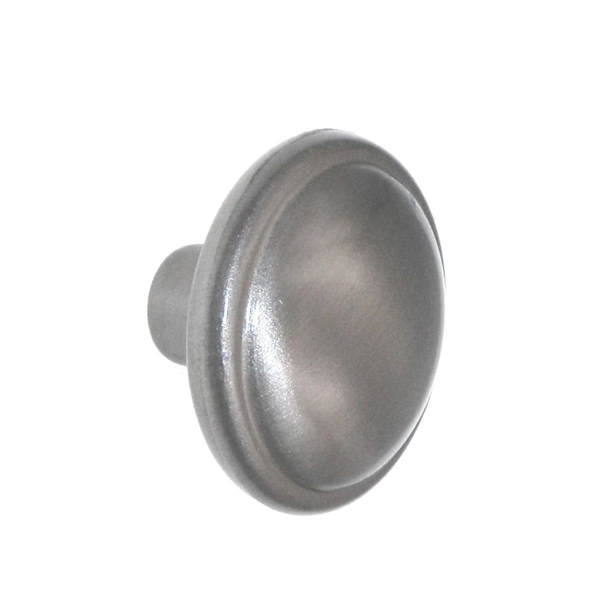 Satin Nickel 1 inch Smooth Button Cabinet Knob Pull Hardware Resources 4412362