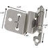 Hardware House Satin Nickel Self-Closing 3/8" Inset Hinges HH48-9054, 1 Pair