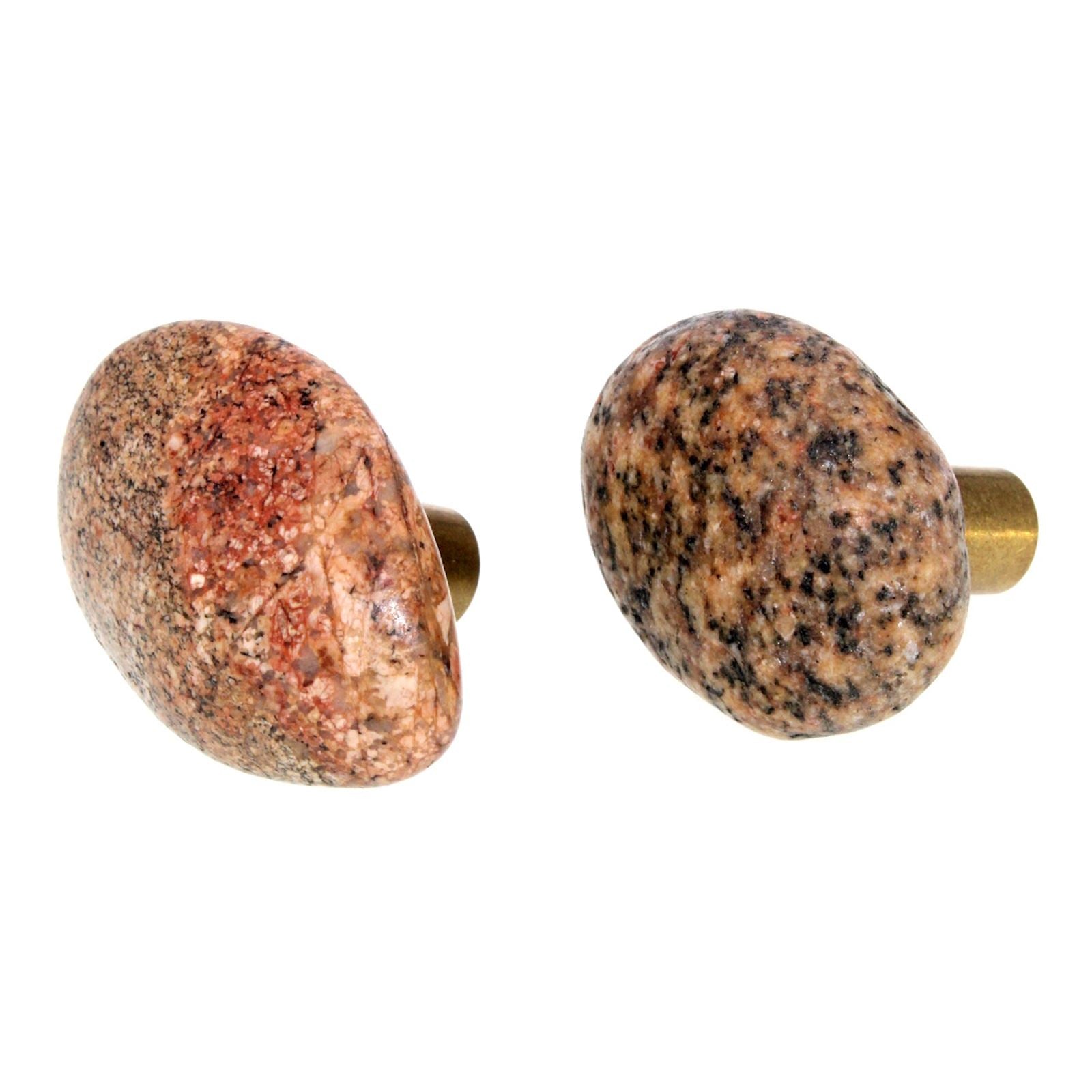 Schaub And Company Natural Stone 2" Beach Stone Knob Harvest Sunset 51-HS