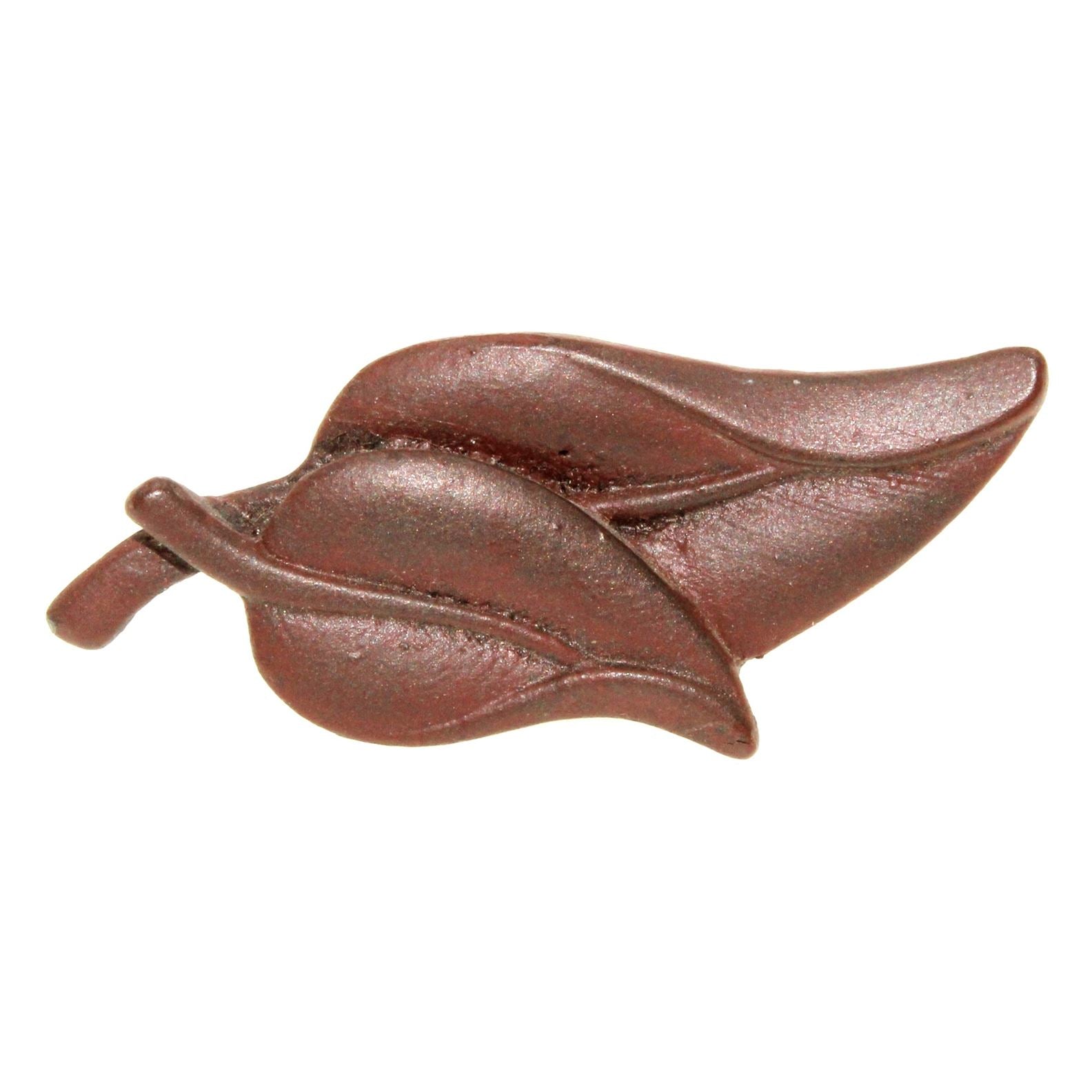 Anne at Home Hardware Nature Double Leaves Large 2 1/2" Cabinet Knob Rust 510-9