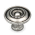 Hickory Hardware Silver Stone 1 1/8" Beaded Round Cabinet Knob Pull P3473-ST