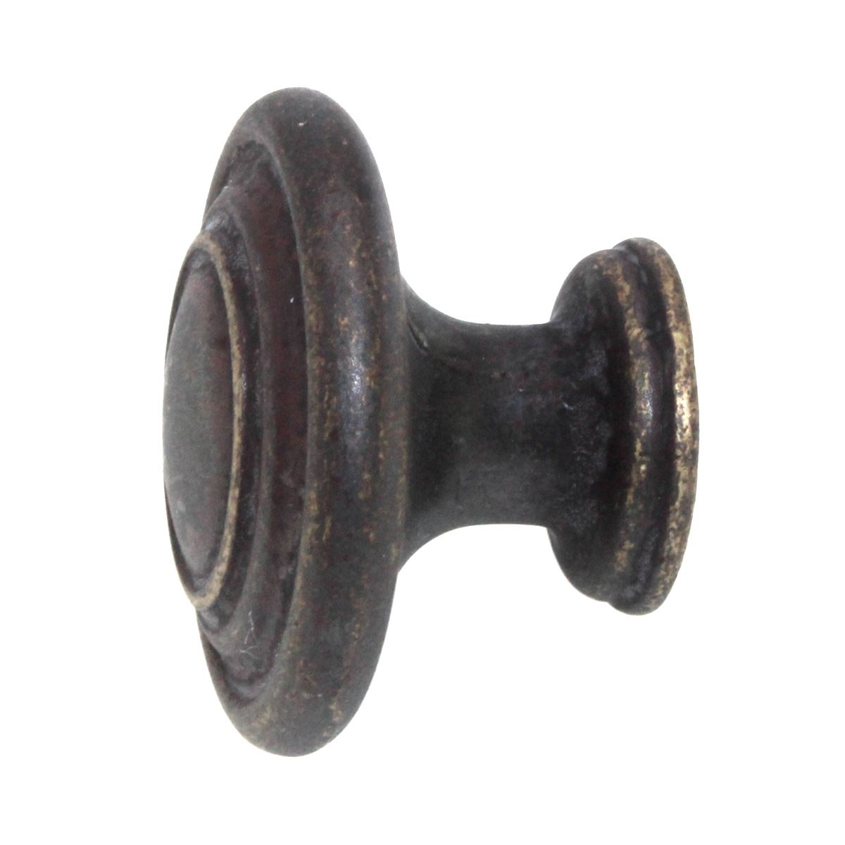 Laurey Windsor Weathered Antique Bronze 1 3/8" Ringed Cabinet Knob 51878